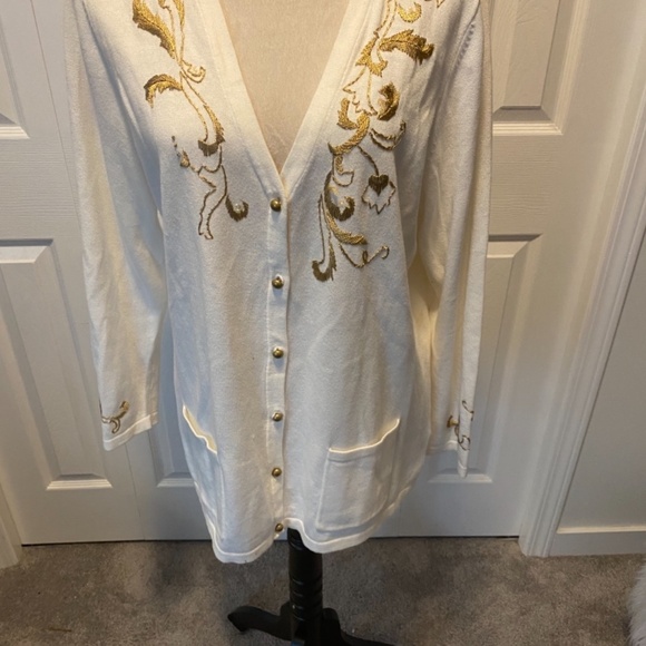 Women’s Tabi hand embellished cardigan size L - Picture 2 of 9